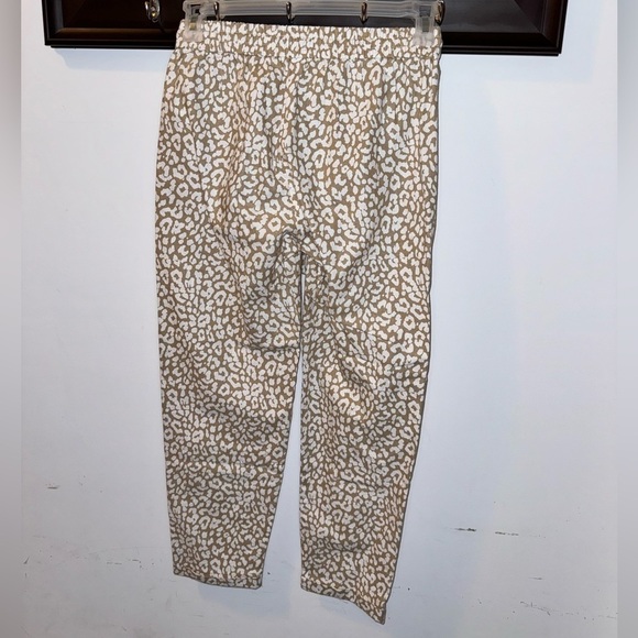 J Crew Ladies Cheetah Print Linen Pants Size 2 - Picture 5 of 5